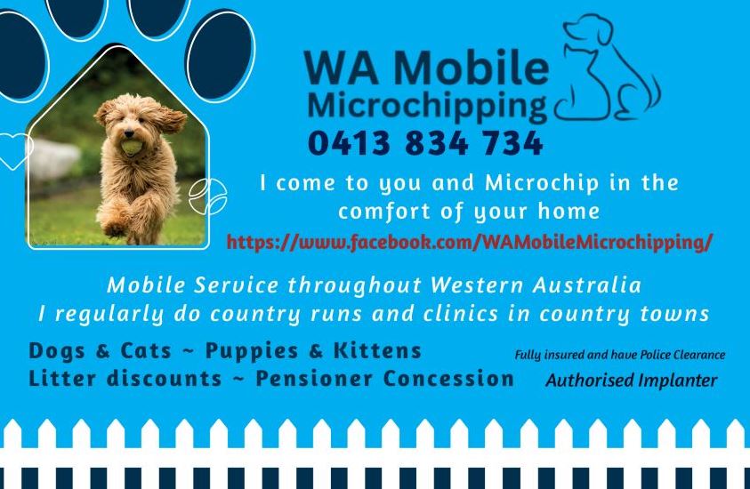 WA Mobile Microchipping Business Card
