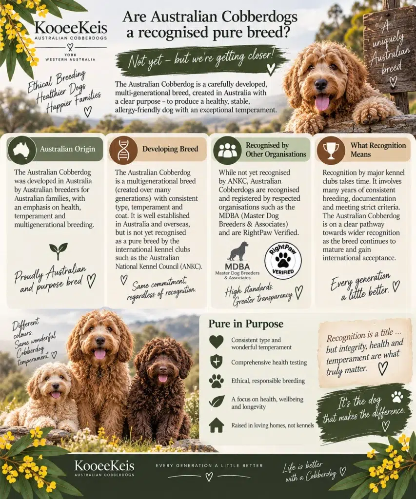 Are Australian Cobberdogs a recognised pure breed