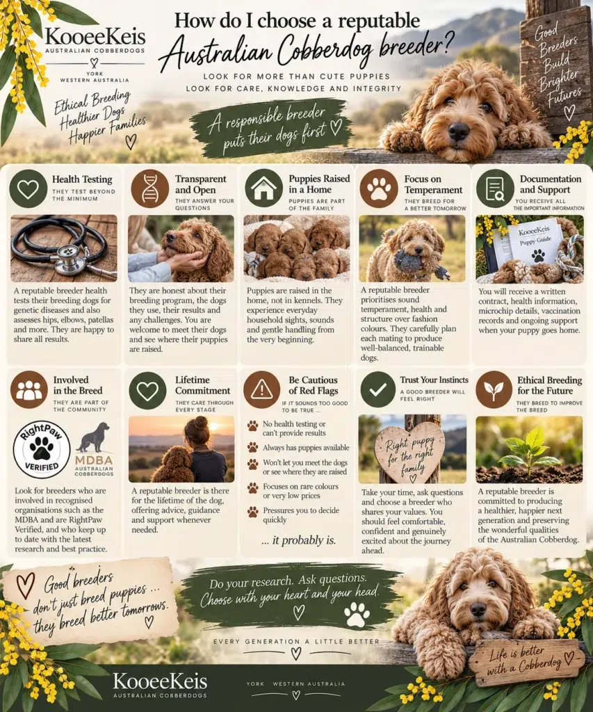 How to choose a reputable Australian Cobberdog breeder