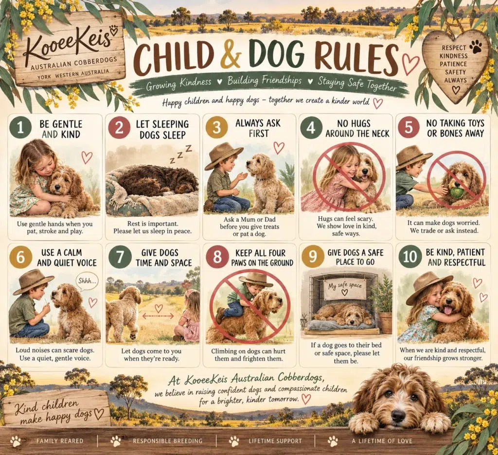 Infographic Dog and Child rules